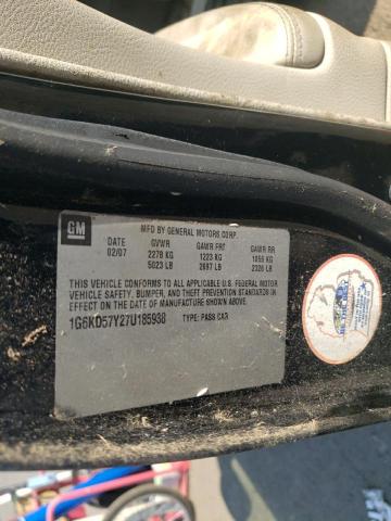Photo 10 from auction – 2007 CADILLAC DTS with VIN 1G6KD57Y27U185938
