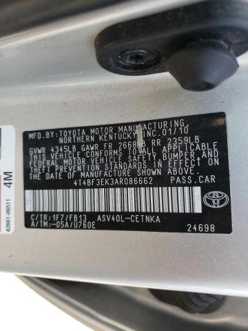 Photo 10 from auction – 2010 TOYOTA CAMRY BASE with VIN 4T4BF3EK3AR086662