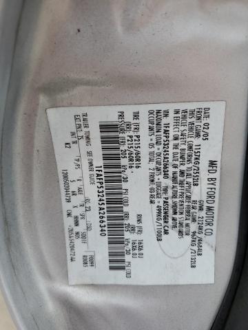 Photo 10 from auction – 2005 FORD TAURUS SE with VIN 1FAFP53245A266340