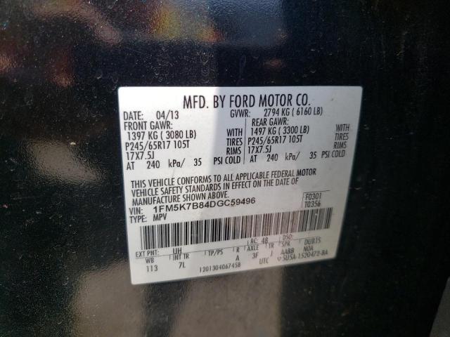 Photo 10 from auction – 2013 FORD EXPLORER with VIN 1FM5K7B84DGC59496