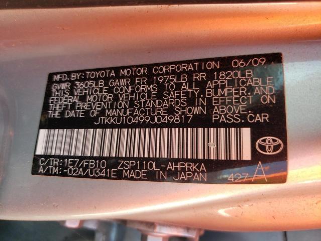 Photo 10 from auction – 2009 SCION XD with VIN JTKKU10499J049817