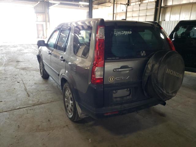 Photo 3 from auction – 2006 HONDA CR-V EX with VIN JHLRD78826C050357