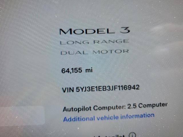 Photo 8 from auction – 2018 TESLA MODEL 3 with VIN 5YJ3E1EB3JF116942