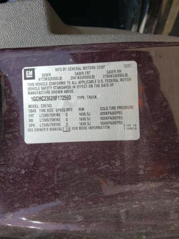 Photo 10 from auction – 2008 CHEVROLET SILVERADO with VIN 1GCHC23628F172593