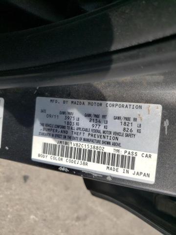 Photo 10 from auction – 2012 MAZDA 3 I with VIN JM1BL1V82C1538802