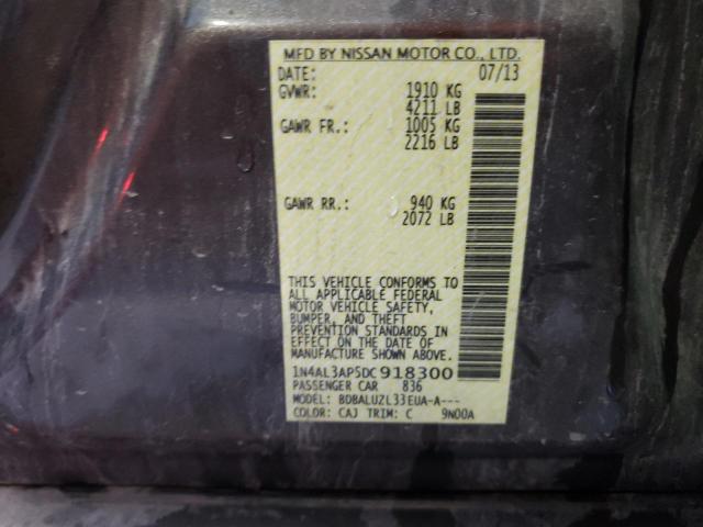 Photo 10 from auction – 2013 NISSAN ALTIMA 2.5 with VIN 1N4AL3AP5DC918300