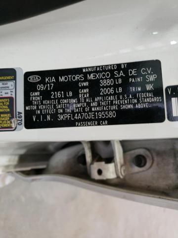 Photo 10 from auction – 2018 KIA FORTE LX with VIN 3KPFL4A70JE195580