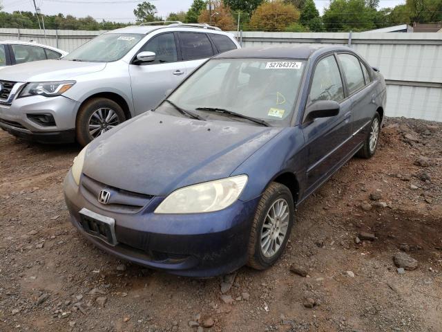 Photo 2 from auction – 2005 HONDA CIVIC with VIN 2HGES16535H566943
