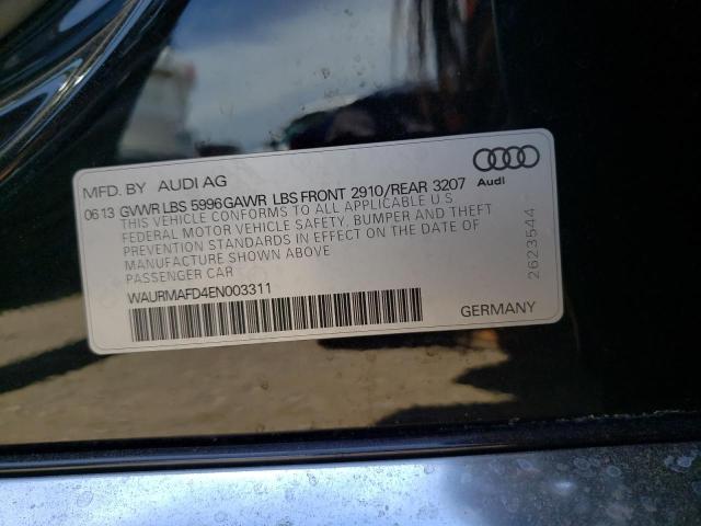 Photo 10 from auction – 2014 AUDI A8 L TDI Q with VIN WAURMAFD4EN003311