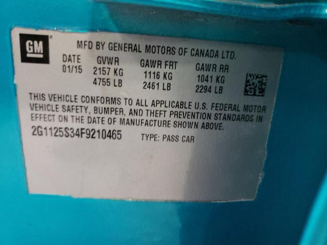 Photo 10 from auction – 2015 CHEVROLET IMPALA LT with VIN 2G1125S34F9210465