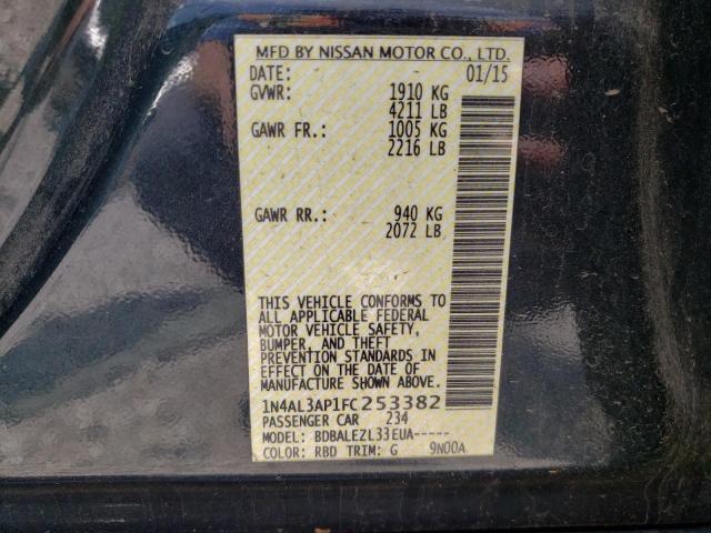 صورة رقم 10 من المزاد - 2015 NISSAN ALTIMA 2.5 مع VIN 1N4AL3AP1FC253382