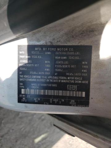Photo 10 from auction – 2011 FORD TRANSIT CO with VIN NM0LS7AN9BT061985