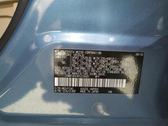 Photo 10 from auction – 2011 TOYOTA RAV4 with VIN JTMBF4DV4B5038681