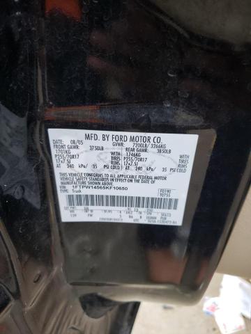 Photo 10 from auction – 2005 FORD F150 SUPER with VIN 1FTPW14565KF10650