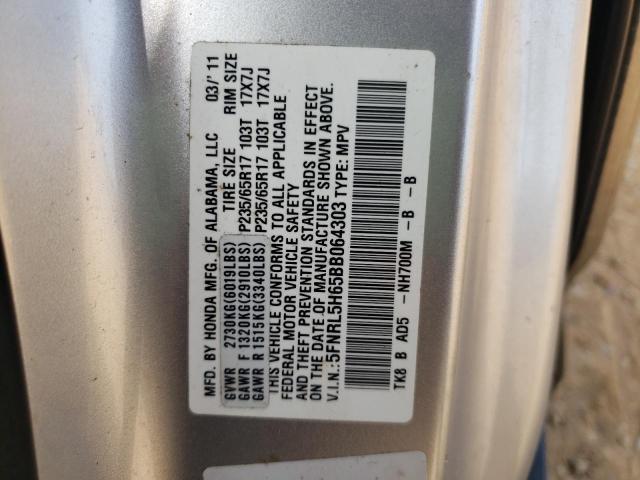 Photo 10 from auction – 2011 HONDA ODYSSEY EX with VIN 5FNRL5H65BB064303