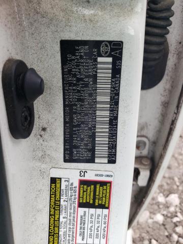 Photo 10 from auction – 2010 TOYOTA COROLLA BA with VIN 2T1BU4EE0AC498510