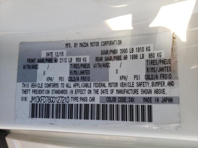 Foto 10 de la subasta – 2016 MAZDA CX-3 GRAND con VIN JM1DKFD78G0127210
