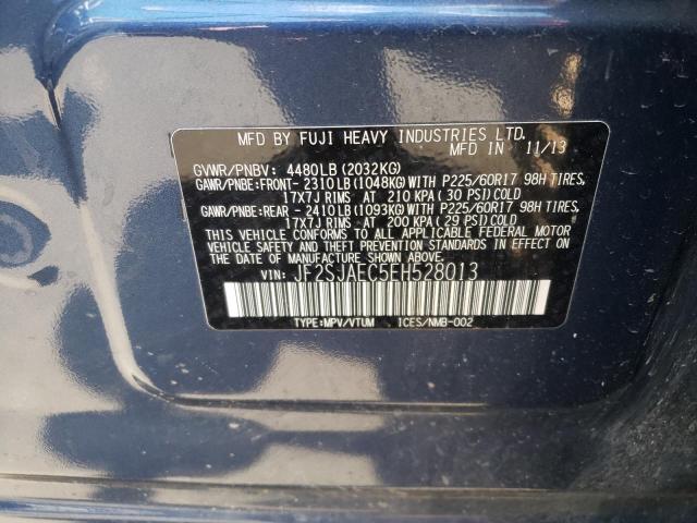 Photo 10 from auction – 2014 SUBARU FORESTER 2 with VIN JF2SJAEC5EH528013