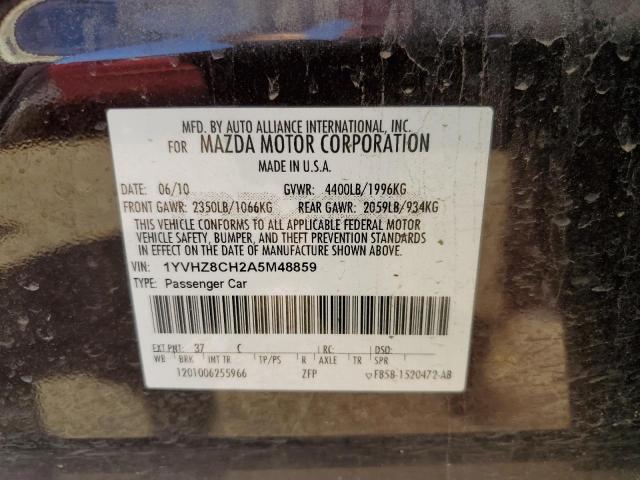 Photo 10 from auction – 2010 MAZDA 6 I with VIN 1YVHZ8CH2A5M48859