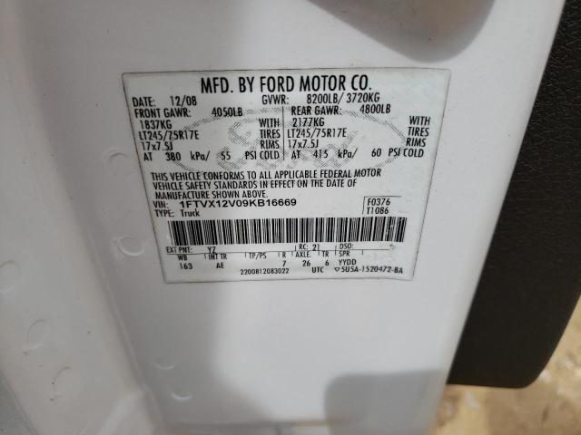 Photo 10 from auction – 2009 FORD F150 SUPER with VIN 1FTVX12V09KB16669