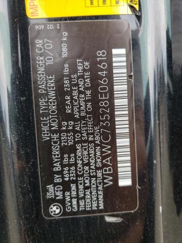 Photo 10 from auction – 2008 BMW 335 XI with VIN WBAWC73528E064618