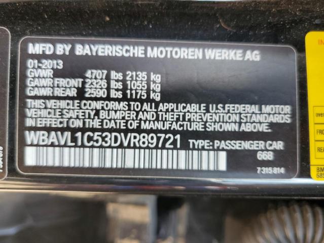 Photo 10 from auction – 2013 BMW X1 XDRIVE2 with VIN WBAVL1C53DVR89721