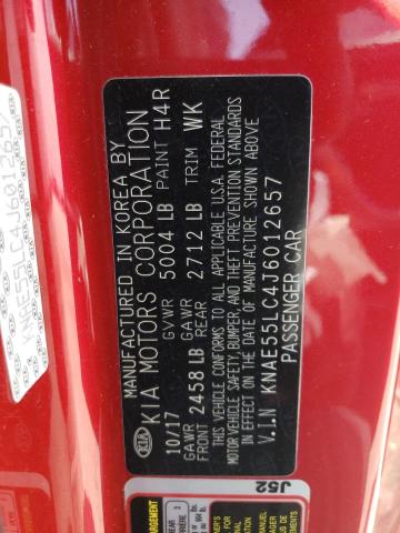 Photo 10 from auction – 2018 KIA STINGER GT with VIN KNAE55LC4J6012657