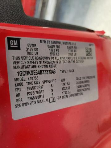 Photo 10 from auction – 2011 CHEVROLET 1500 with VIN 1GCRKSE34BZ337348