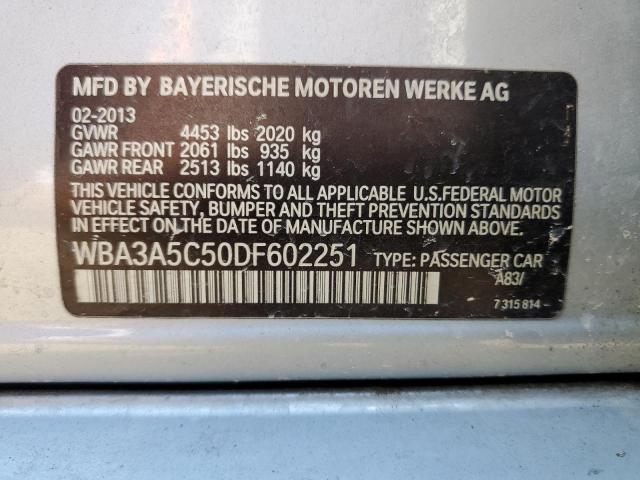 Photo 10 from auction – 2013 BMW 328 I with VIN WBA3A5C50DF602251