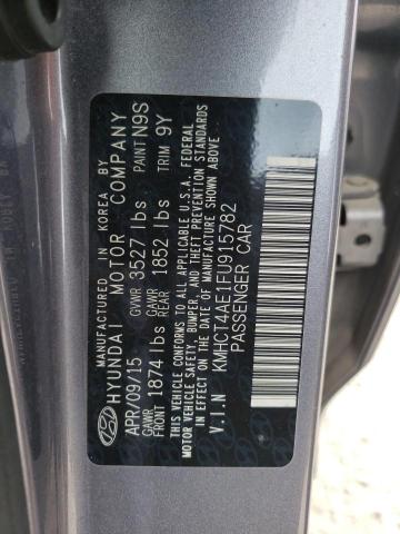Photo 10 from auction – 2015 HYUNDAI ACCENT GLS with VIN KMHCT4AE1FU915782