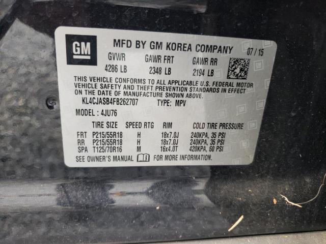 Photo 10 from auction – 2015 BUICK ENCORE with VIN KL4CJASB4FB262707