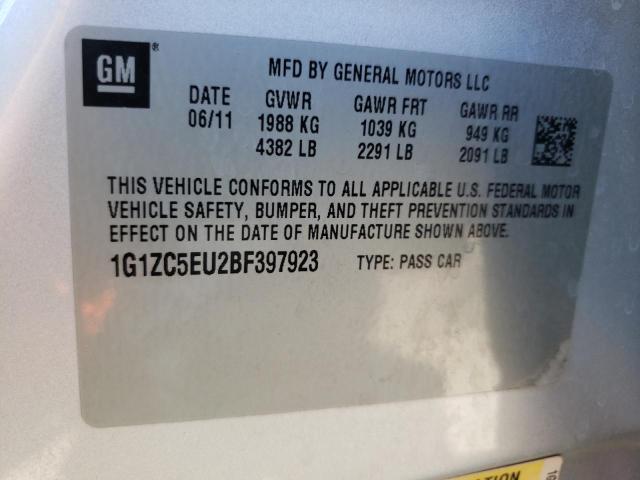 Photo 10 from auction – 2011 CHEVROLET MALIBU 1LT with VIN 1G1ZC5EU2BF397923
