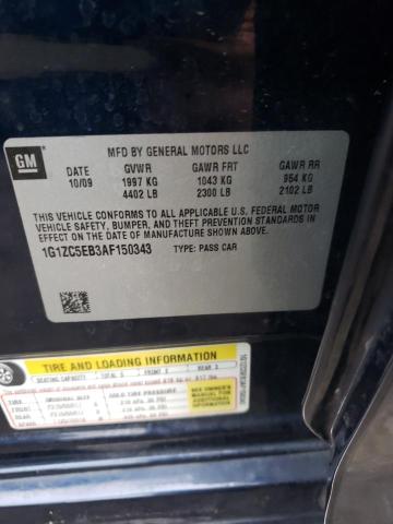 Photo 10 from auction – 2010 CHEVROLET MALIBU 1LT with VIN 1G1ZC5EB3AF150343