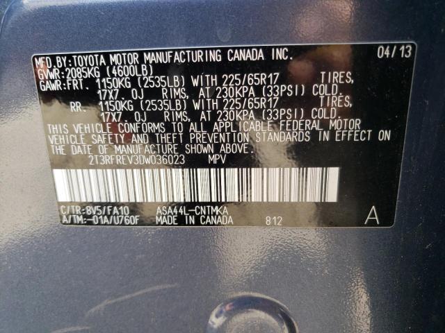 Photo 10 from auction – 2013 TOYOTA RAV4 XLE with VIN 2T3RFREV3DW036023