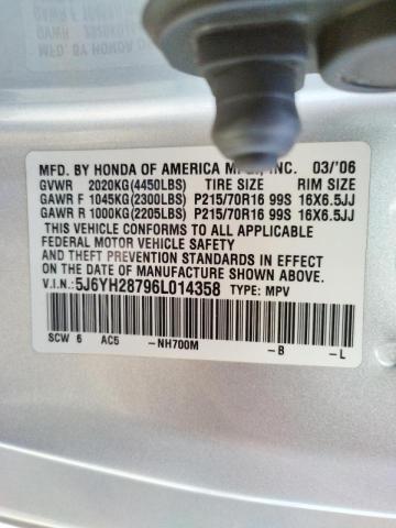 Photo 10 from auction – 2006 HONDA ELEMENT EX with VIN 5J6YH28796L014358