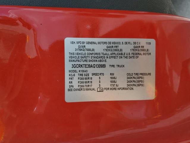 Photo 10 from auction – 2010 CHEVROLET SILVERADO with VIN 3GCRKTE39AG130989