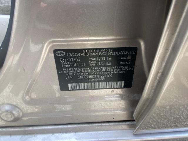 Photo 10 from auction – 2007 HYUNDAI SONATA GLS with VIN 5NPET46C27H227709