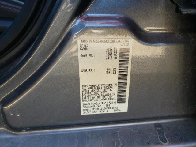 Photo 10 from auction – 2020 NISSAN ALTIMA SR with VIN 1N4BL4CV2LC122544