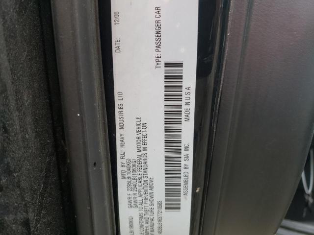 Photo 10 from auction – 2007 SUBARU LEGACY 2.5 with VIN 4S3BL616377210583