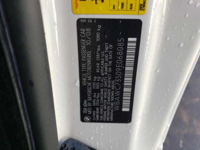 Photo 10 from auction – 2009 BMW 335 XI with VIN WBAWC73509E068085