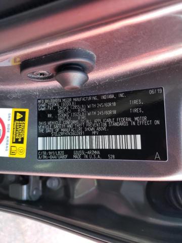 Photo 10 from auction – 2019 TOYOTA HIGHLANDER with VIN 5TDJZRFH7KS602891