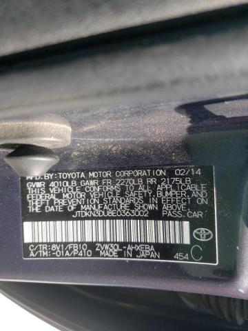 Photo 10 from auction – 2014 TOYOTA PRIUS with VIN JTDKN3DU8E0363002