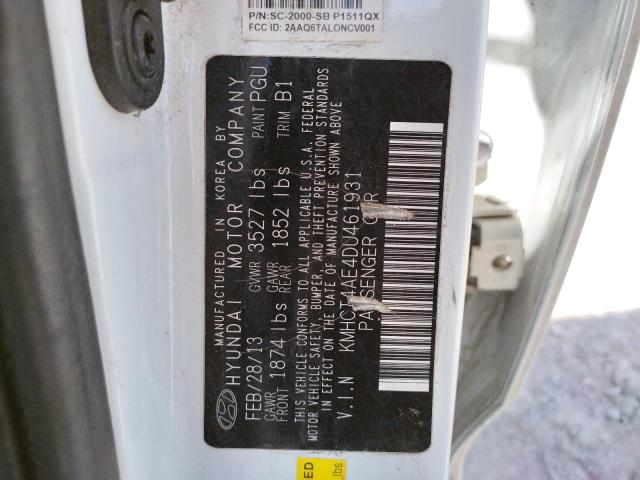 Photo 10 from auction – 2013 HYUNDAI ACCENT GLS with VIN KMHCT4AE4DU461931