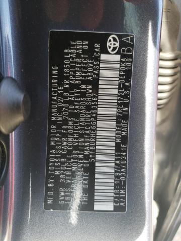 Photo 10 from auction – 2016 TOYOTA COROLLA L with VIN 5YFBURHE6GP463567