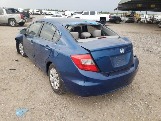 Photo 3 from auction – 2012 HONDA CIVIC LX with VIN 2HGFB2F52CH534587