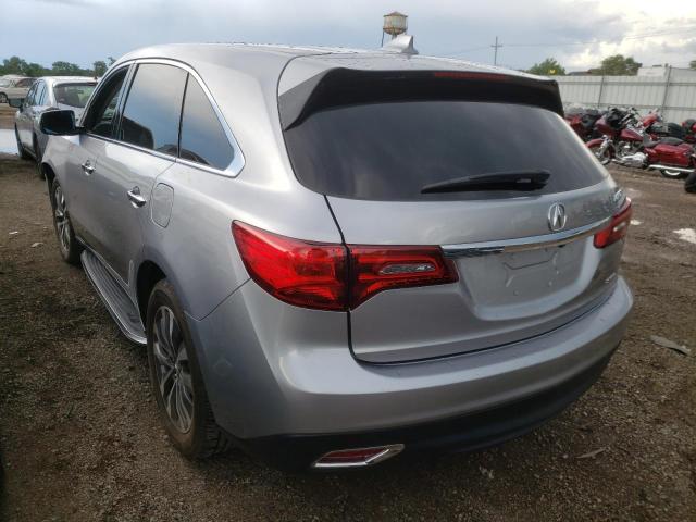Photo 3 from auction – 2016 ACURA MDX TECHNO with VIN 5FRYD4H40GB044709