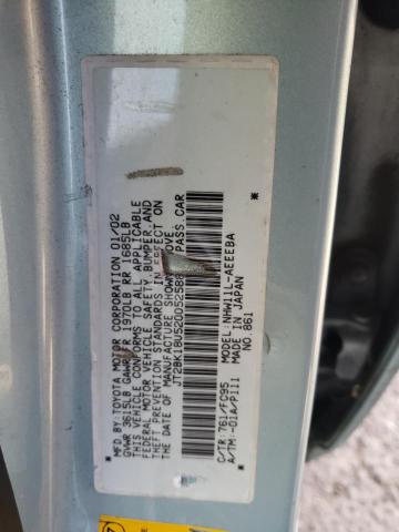 Photo 10 from auction – 2002 TOYOTA PRIUS with VIN JT2BK18U520052588