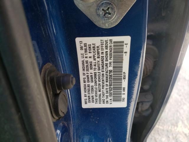 Photo 10 from auction – 2013 HONDA CIVIC EX with VIN 19XFB2F80DE056790