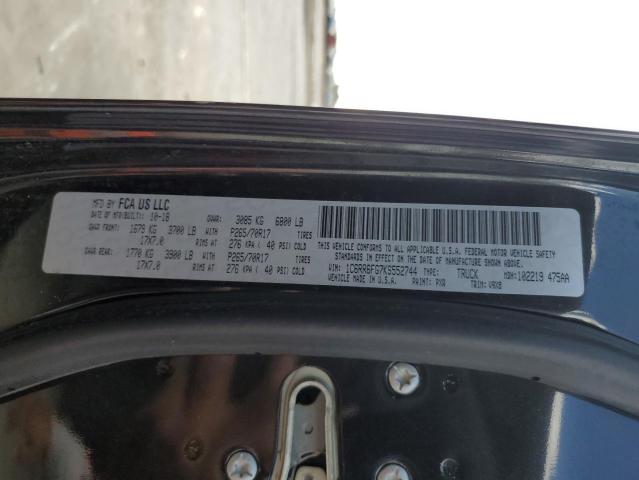 Photo 10 from auction – 2019 RAM 1500 CLASS with VIN 1C6RR6FG7KS552744