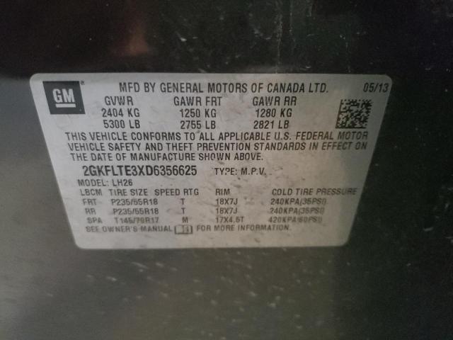 Photo 10 from auction – 2013 GMC TERRAIN SL with VIN 2GKFLTE3XD6356625